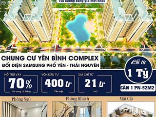Suất ngoại giao giá 21tr/m2 yên bình complex. đầu tư dòng tiền ổn định 8  9tr/ tháng