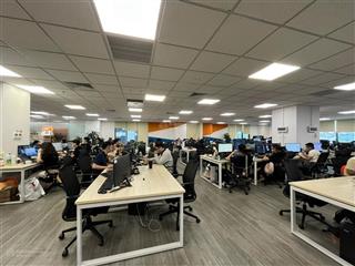 Bql chính chủ cho thuê văn phòng hh4 sông đà phạm hùng 500m2 cắt 100m2, 200m2, 300m2 có đồ nội thất
