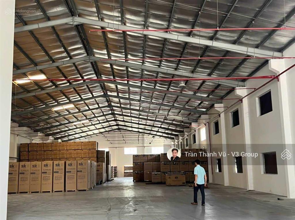 Cho thuê kho xưởng mới xây kcn tỉnh thái bình 12000m2 tách lẻ 1462.5m2 pccc tự động 96.237đ/m2