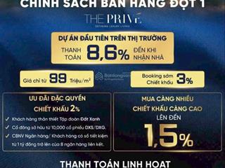 Giá rẻ nhất chưa từng có, chỉ từ 99 triệu/m2 căn hộ hạng sang khu compound dự án the privé