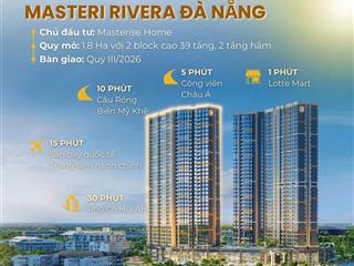 Độc quyền quỹ căn 2pn đẹp nhất masterise rivera đà nẵng  mua sớm lời ngay