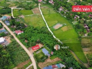 365m2 bám cánh đồng, đường rộng, view điền viên thôn, giá 12tr/m2