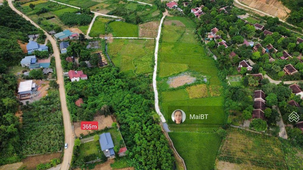 365m2 bám cánh đồng, đường rộng, view điền viên thôn, giá 12tr/m2