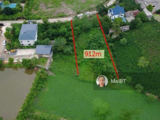 912m2 15m mặt đuôi bám hồ, ngõ thông đường 2 ô tô