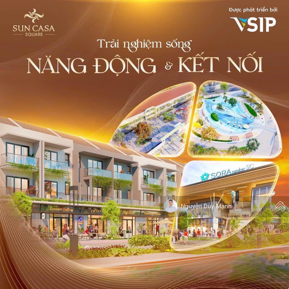 Vsip mở bán nhà phố suncasa square giá từ 3,8tỷ/100m2 40% thanh toán 40% nhận nhà cho thuê từ 17tr