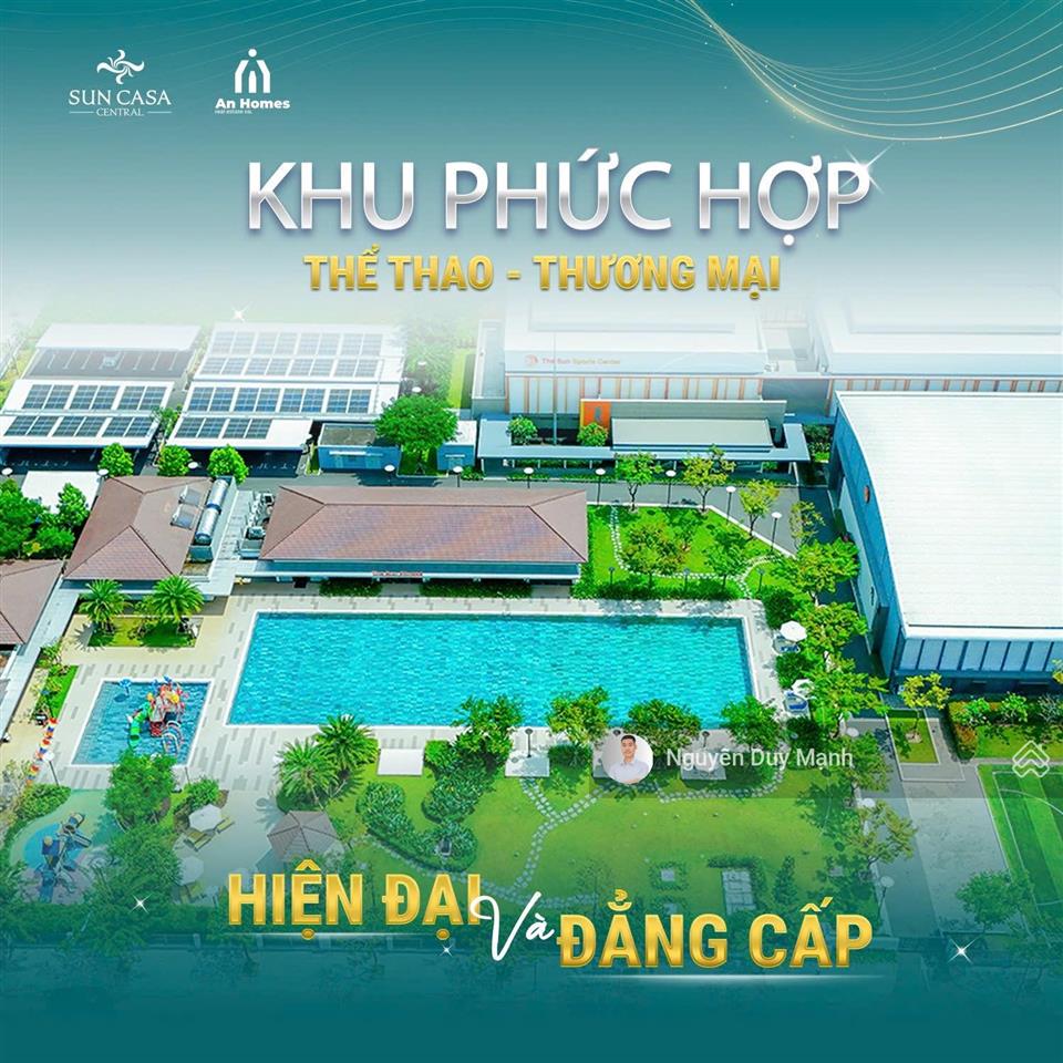 Căn biệt thự song lập xây sẵn sun casa central giá chỉ 5,05 tỷ (gồm vat) tiến độ thanh toán 2027