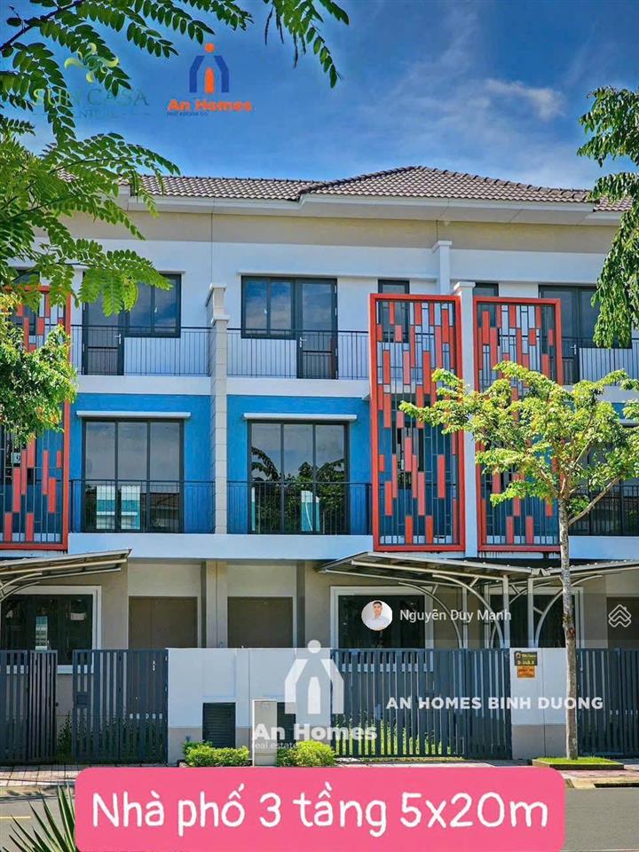 Nhà phố 2 tầng 5x20m tại kđt sun casa central  đường dân chủ kcn vsip 2 từ 2.8 tỷ sổ hồng sẵn