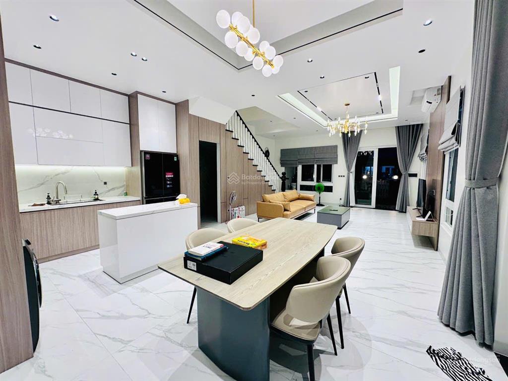 Cho thuê song lập melosa, 8x18m, 4pn, 3wc, nhà full đồ, đẹp, mới, hiện đại, giá 25tr/th