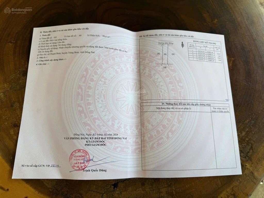 Bán đất 1 sẹc đường cây gáo, 690 triệu / lô. dt 100m2, trảng bom, đồng nai, giá tốt