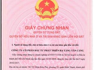 Đất chính chủ kdc tân cảng  mt nguyễn duy trinh (quận 9 cũ) 5 * 17  giá bán chính chủ 45 triệu/m2