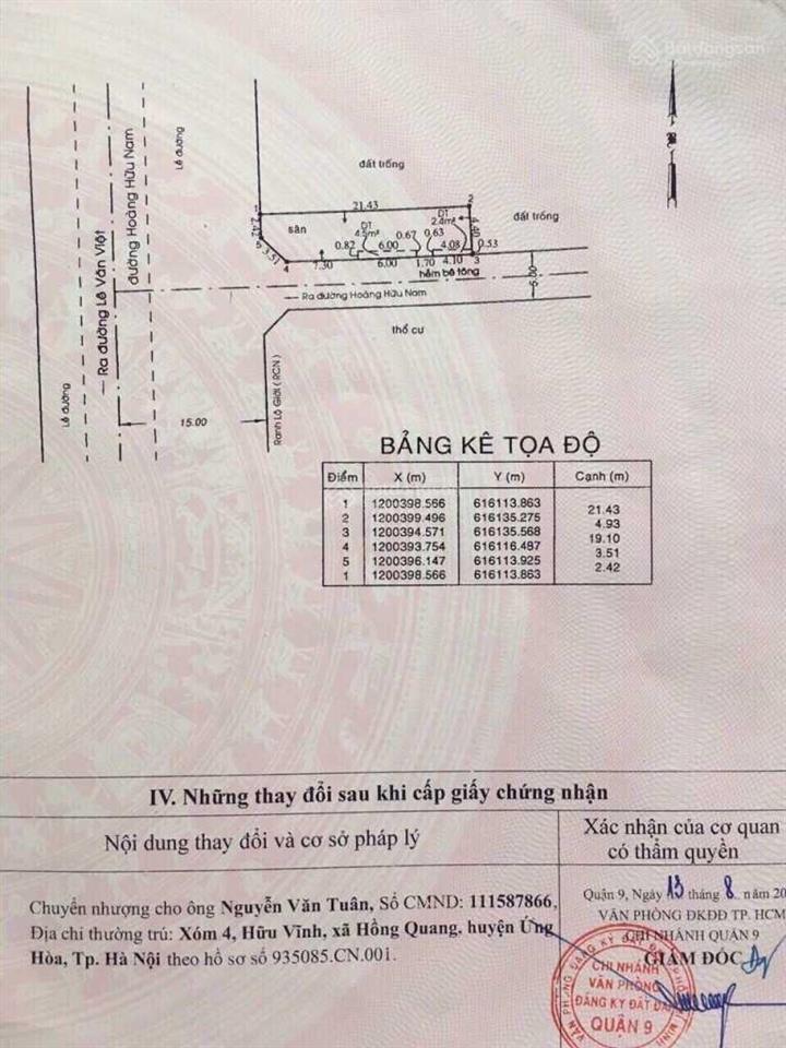 Hàng siêu đẹp! góc 2mt hoàng hữu nam, dt 5m*22m=110m2 thổ cư. ctxd 1 hầm 6 tầng, giá 16.9 tỷ tl