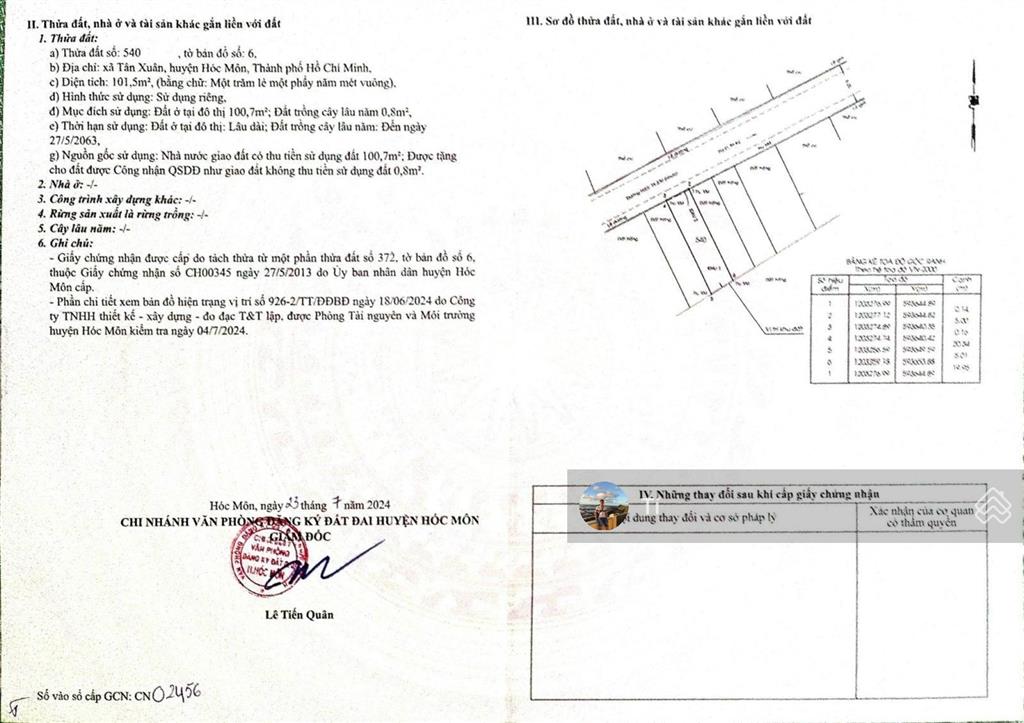 Bán lô đất 9x20m, full thổ cư 169m2, 1/ tô ký, tân xuân, hóc môn, hẻm 8m, giá 8.5 tỷ, cách q12 800m