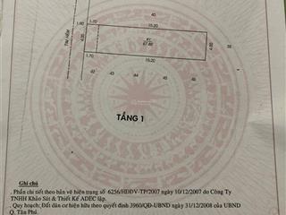 Bán nhà hẻm xe hơi 4m, dt 4x17m thông đường độc lập, p. tân quý, q. tân phú