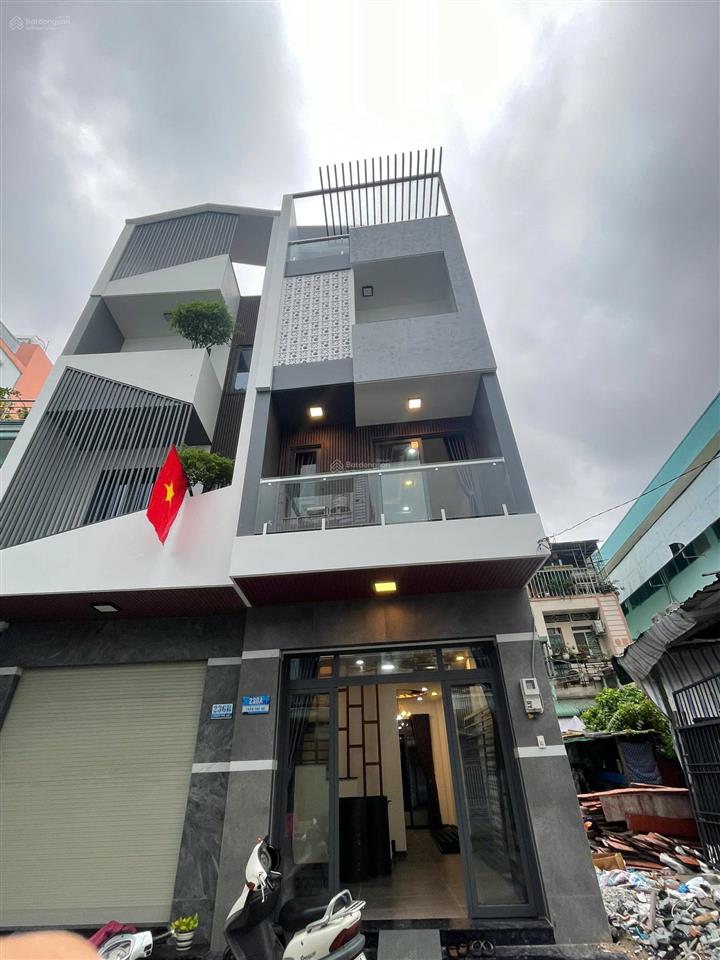 Bán nhà mới xây 2 lầu 1 sân thượng mặt tiền trần thủ độ, p. phú thạnh, q. tân phú giá 8.9 tỷ