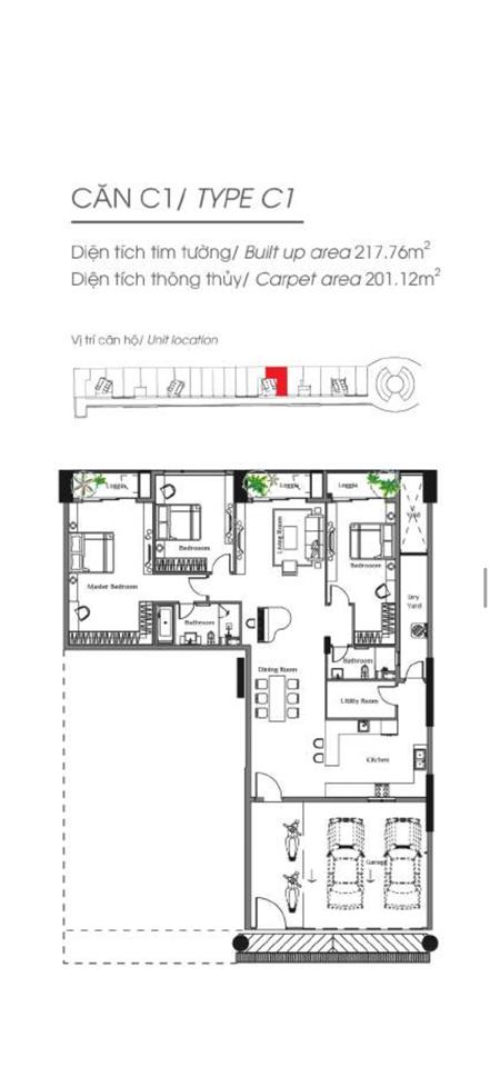 Bán căn skylinkedvilla 218m2 3pn+1 (gara oto trong nhà) giá 14ty3 (giá102%) diamond alnata celadon