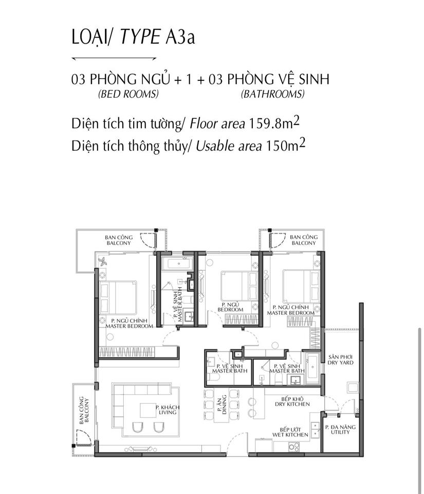 Khach em cần bán căn 3pn+1 3wc 159,8m2 tầng cao khu diamond brilliant celadon city