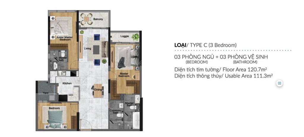 Giá 11tỷ1  căn 3pn 120m2 view công viên nhà mới, lịch thanh toán trả chậm 3 năm, kèm chỗ đậu otô