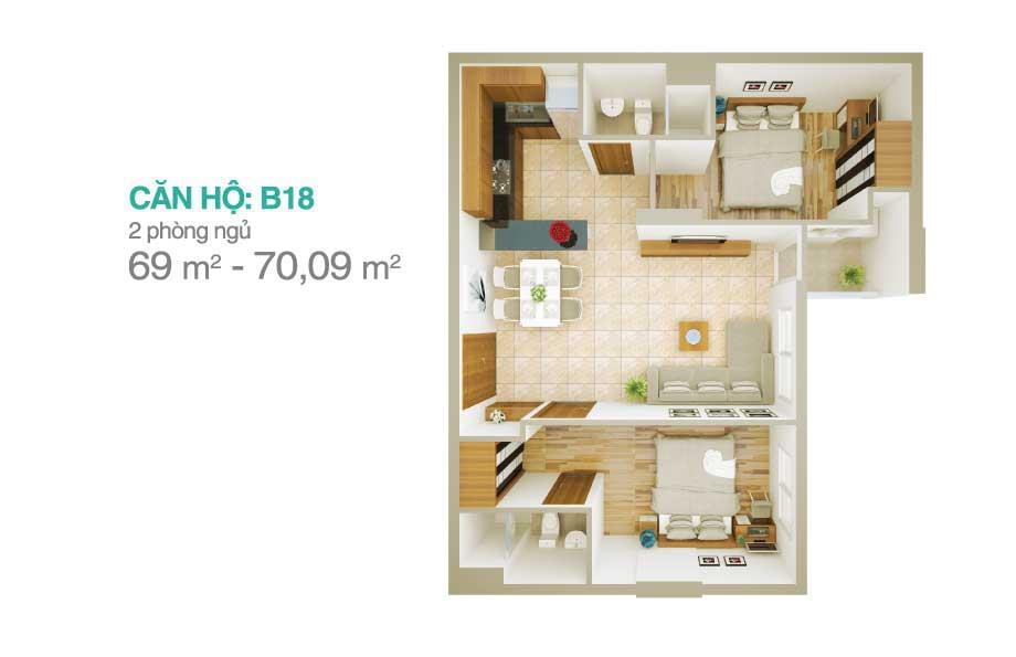 Cho thuê căn hộ melody residences,âu cơ, 73m2,2pn, căn góc, nội thất mới ,trúc 0932 742 ***