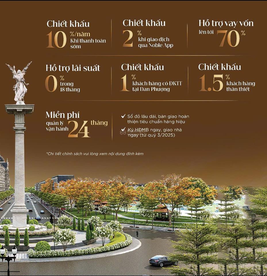 Chỉ 3,5 tỷ  ck 15%  bán liền kề kiến trúc châu âu 12tỷ  noble palace ttl  đại lộ tây thăng long
