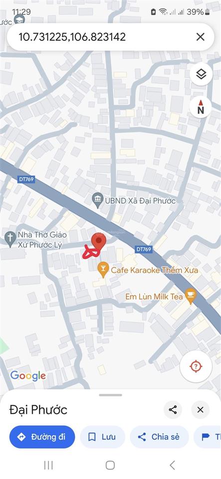 Ngộp, cần bán gấp đất sau ubnd xã đại phước, nhơn trạch, đồng nai, 561m2 (97m2 thổ cư), giá 18tr/m2