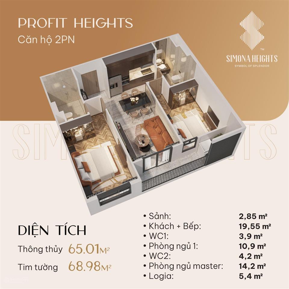 Booking căn hộ simona heights để được chiết khấu cao. căn 3pn 88m2 giá 3,2 tỷ.  0935 739 ***