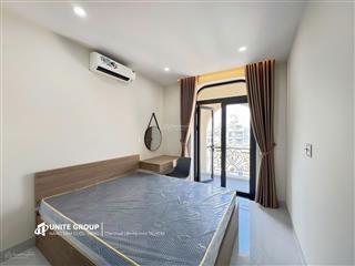 Cho thuê 1pn ban công lớn mặt tiền nguyễn thị thập khu tân hưng, q7, full nội thất