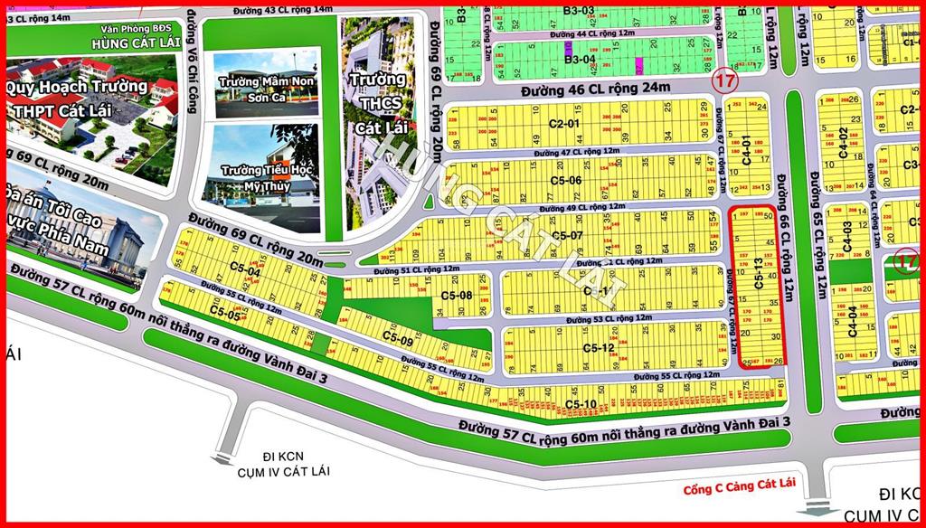 Hùng cát lái  bán lô sổ đỏ giá rẻ nhất thị trường, khu c513, dt 5x20m (100m2), giá chỉ 7.2 tỷ