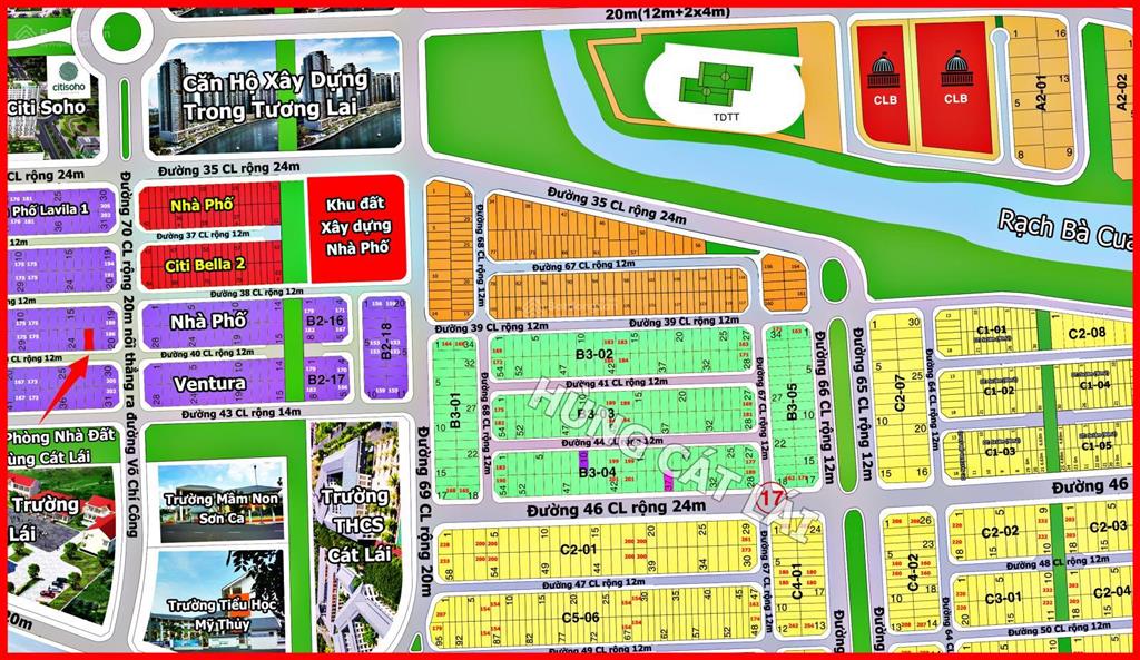 Hùng cát lái  bán lô kdc ninh giang, dt 85m2, giá 6.3 tỷ, có móng sẵn trị giá 200 tr, có sh