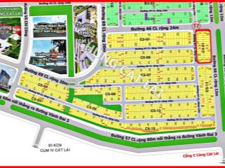 Hùng cát lái  bán lô góc vip 2 mt đường 24m, khu c40101, dt 253.7m2, gần trường đại học, 95 tr