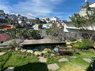Villa có view đường p.10, đà lạt 343m2, dt 12 x 22 mét 1 hầm, 1 trệt, 3 lầu, áp mái, 7pn, 7 wc