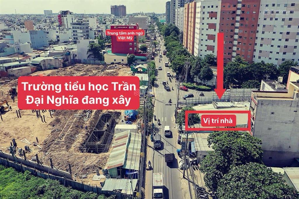 Mặt tiền kinh doanh bình long đối diện aeon  đối diện trường học đang xây giá 19,8 tỷ