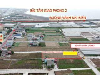 Tôi có lô góc 104m2 cách biển 300m2 giá 20tr/m2 bán ngay trong tuần