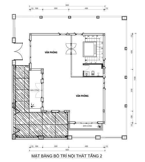 Cho thuê sàn văn phòng tầng 2 và 3 biệt thự đối diện vinshool ocean park 2