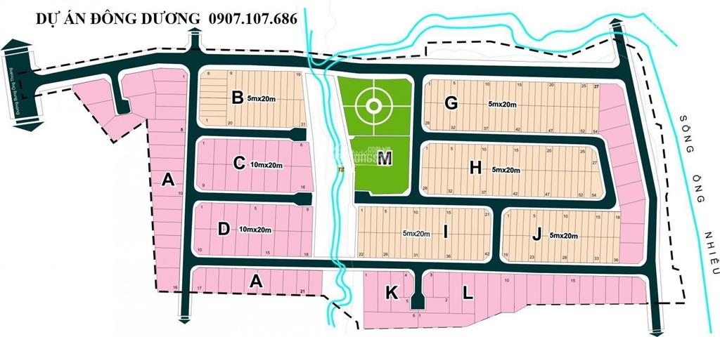 Chọn lọc 4 lô đất giá tốt diện tích 100-237.5m2 nội khu kdc đông dương, đường 82bưng ông thoàn, q9