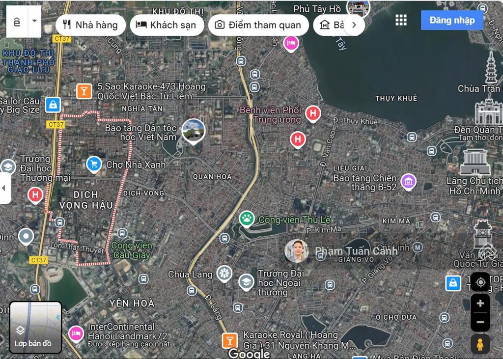 Bán đất phân lô phố duy tân, cầu giấy dt 150m2, mt 5.5m. giá bán hơn 50 tỷ