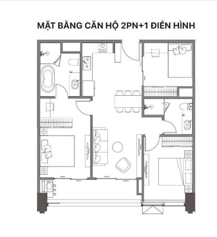 Tuyệt phẩm 3pn tầng trung bàn giao chuẩn khách sạn 5 sao golden crown hải phòng