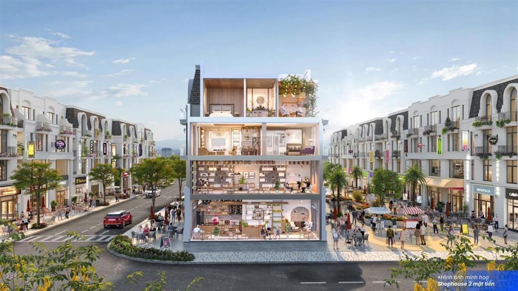Bán shophouse 67,5m2 giá 5,162 tỷ, miễn gốc lãi 24 tháng