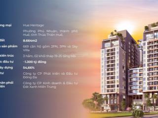 Siêu phẩm căn 3pn hue heritage  phù hợp với nhu cầu ở cho cả gia đình  đăng kí ngay