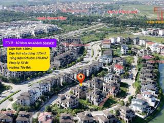 Vip  hàng chính chủ! chỉ hơn 100 triệu/m2, 416m2  biệt thự song lập nam an khánh vip!