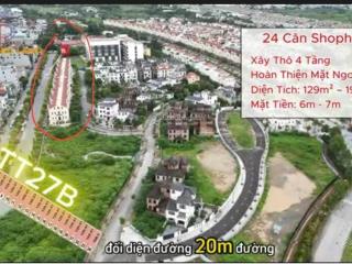 Quá hời! biệt thự shophouse 2 mặt đường chỉ 23,5 tỷ, vừa ở vừa kinh doanh rẻ nhất nam an khánh!