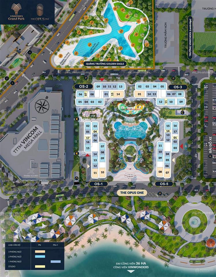 Cực hot! căn hộ 1pn+ 60.5m2 the opus one view công viên hồ bơi giá chỉ 3.6 tỷ thanh toán tiến độ