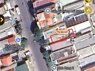 Bán đất nền mặt tiền tôn đức thắng, hòn rớ 1, phước đồng 75m2 ngang 5m 4,3tỷ