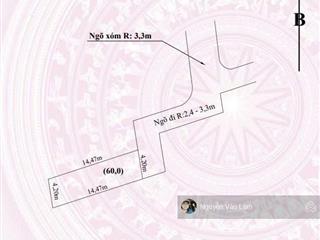 Chính chủ chào bán lô đất 60m² tại phường dương quan, thành phố thuỷ nguyên