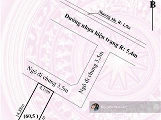 Bán đất tại đường lâm động, thiên hương, thủy nguyên, hải phòng, 1,39 tỷ, 60,5m2 hàng hot