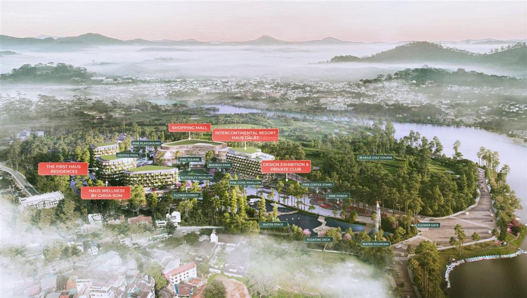 Bán căn hộ haus dalat| haus sky villa 2 phòng ngủ 107,3m2 sân vườn 20m giá 47.9 tỷ