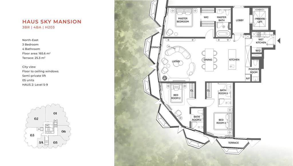 Bán căn hộ haus đà lạt | haus sky maison elysan h203  165,6m2 + sv25.3m2 giá 65 tỷ