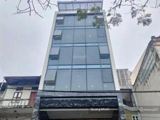 Cho thuê tòa nhà xây mới tinh 5 tầng 21a phố nguyễn chánh. dt 125m2 x 5t. mt 6m. có thang máy