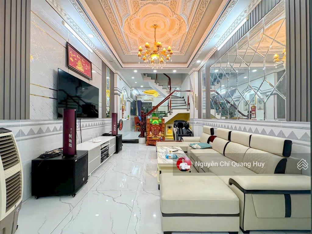 Nhà phố hiện đại đường thông 6m 1979 huỳnh tấn phát  khu dân cư dân trí cao  4m x 18m giá 8,36 tỷ