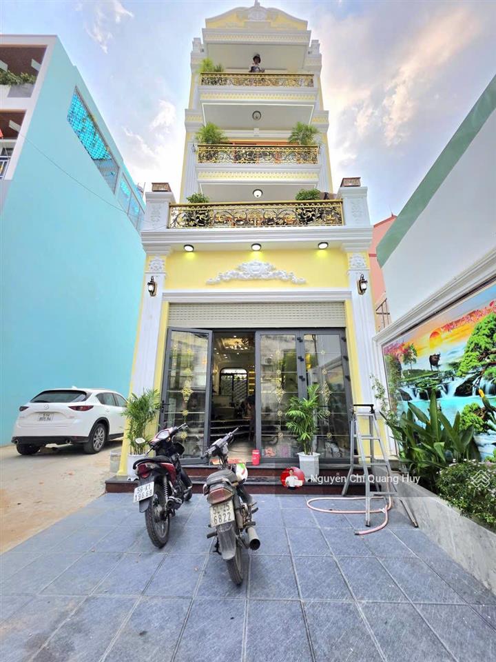 Nhà phố xây dựng mới  phong cách hoàng gia  đường 12m kdc đào tông nguyên  5m x 17m giá 9,8 tỷ