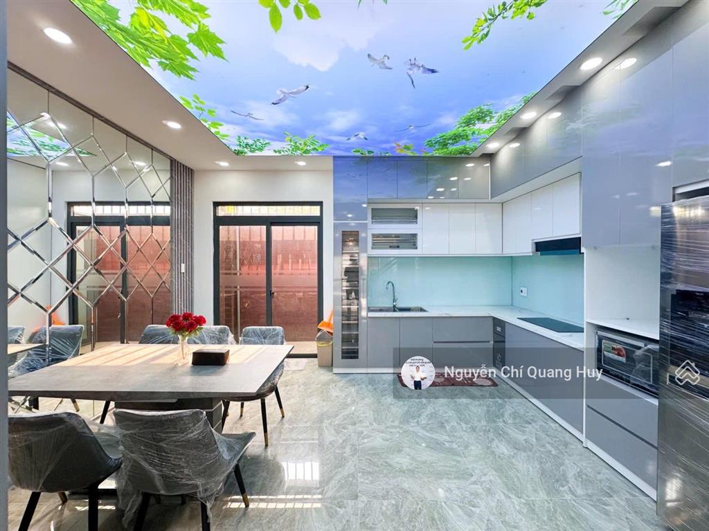 Nhà phố hiện đại  kdc dân trí cao  đường rộng 8m huỳnh tấn phát  5m x 16m sổ hồng giá 8,1 tỷ